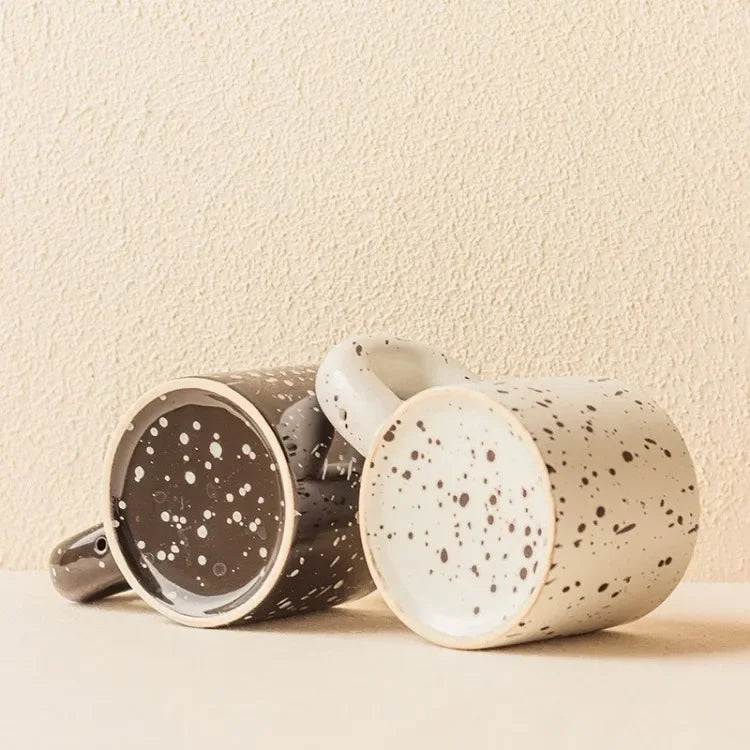Anamorphic Ink Splash Porcelain Mug