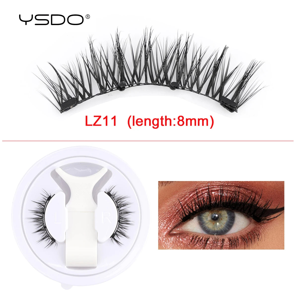 3D Magnetic Mink Eyelashes & Tweezers Set