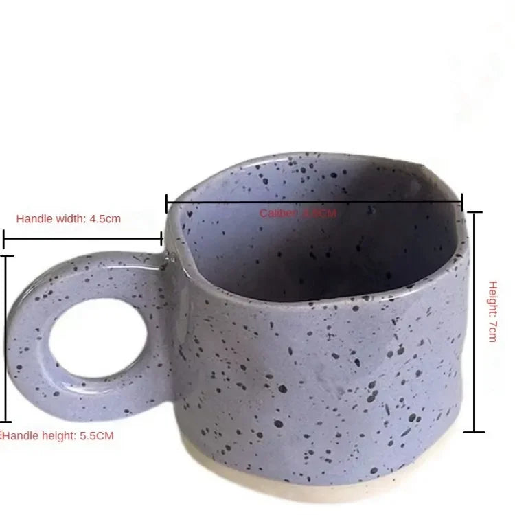 Anamorphic Ink Splash Porcelain Mug
