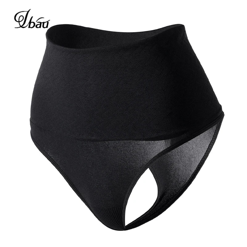 UBAU 2025 High‑Waist Seamless Thong Shapewear
