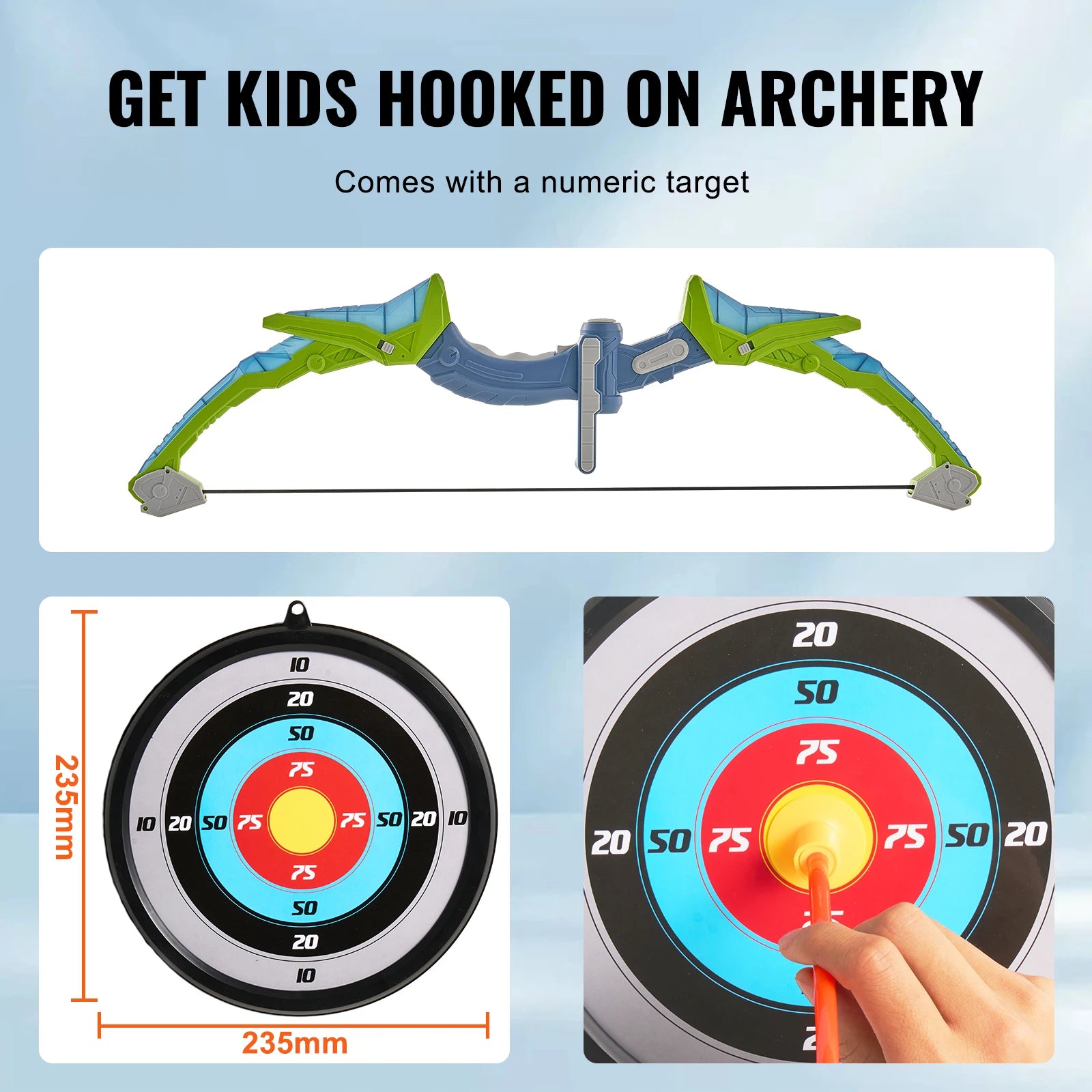 Kids Bow and Arrow Set with LED Lights