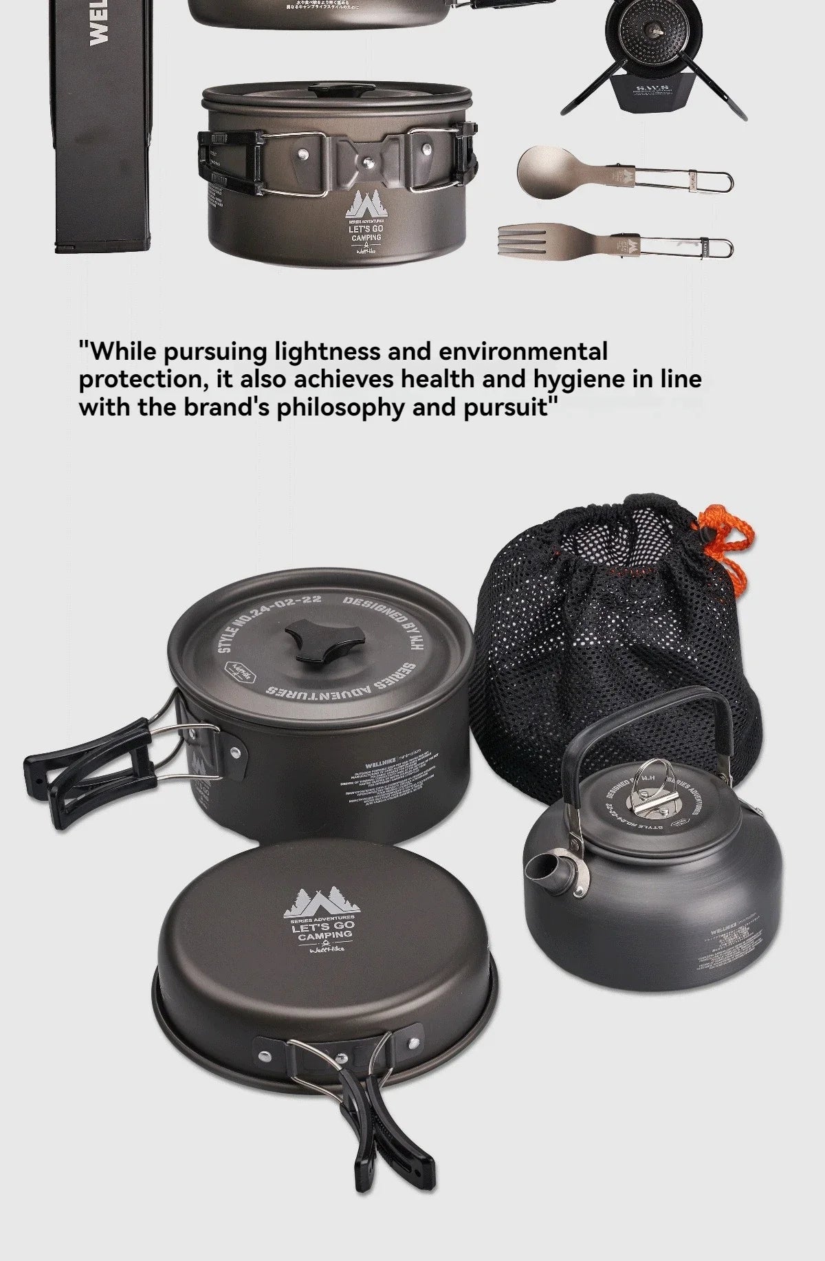 Portable Outdoor Camping Cookware Set