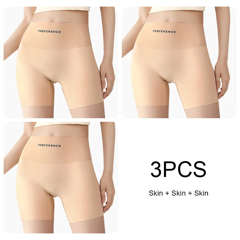 3 Ice Silk Seamless Safety Shorts