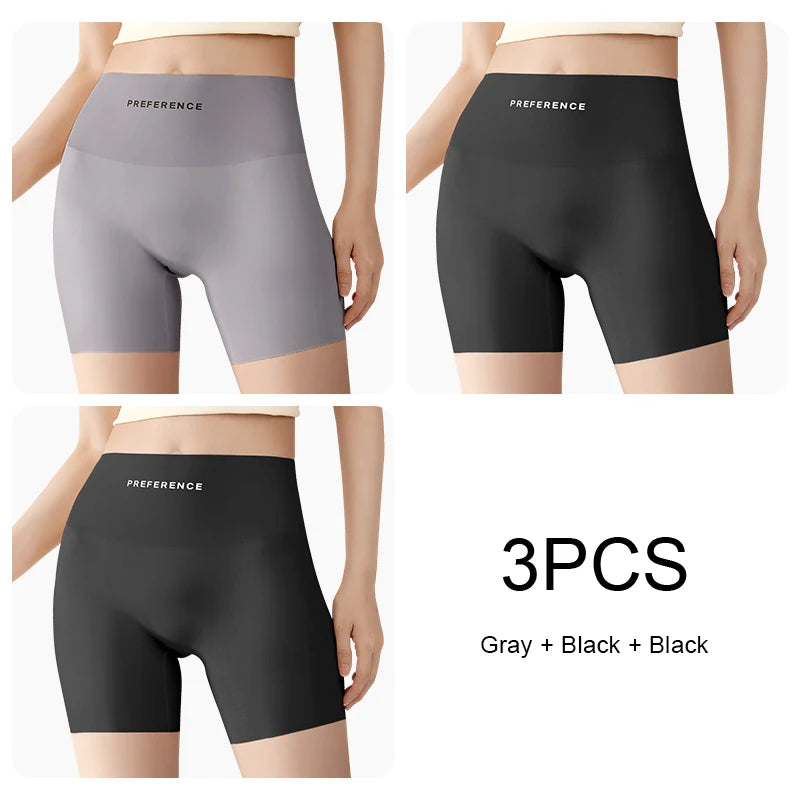3 Ice Silk Seamless Safety Shorts