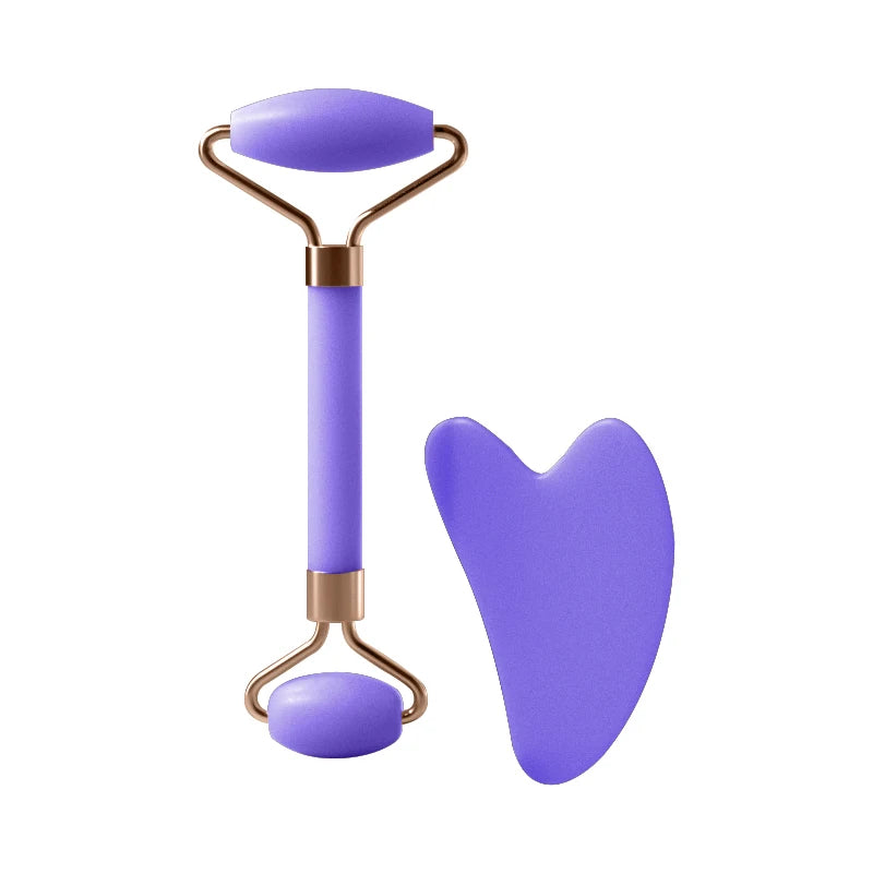 Facial & Neck Roller with Resin Scraping Board