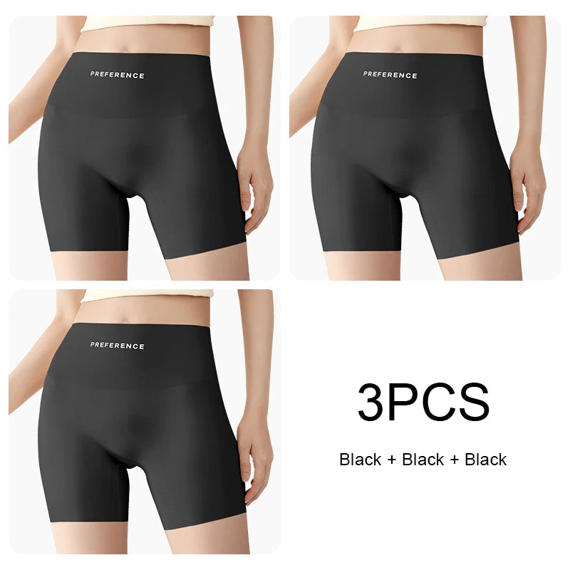 3 Ice Silk Seamless Safety Shorts