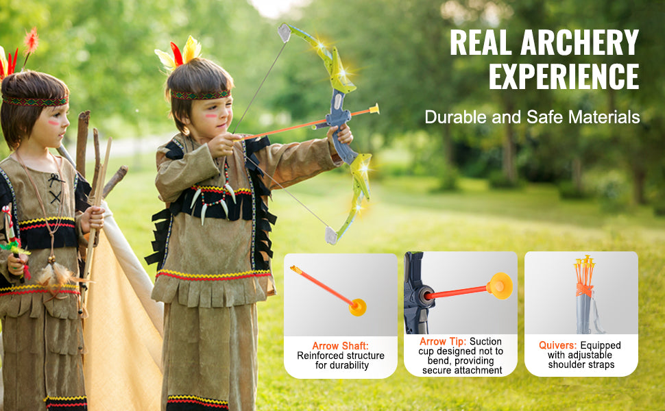 Kids Bow and Arrow Set with LED Lights