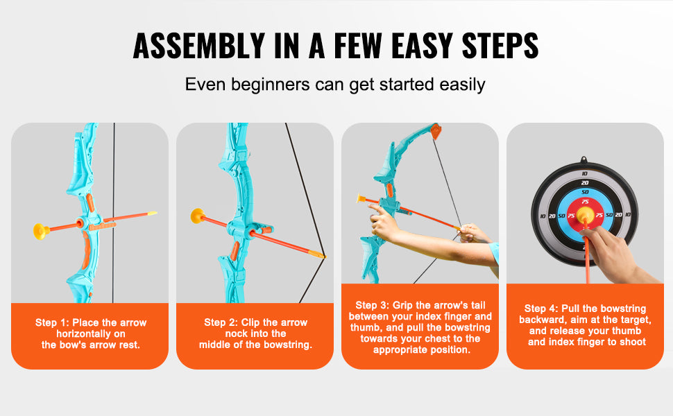 Kids Bow and Arrow Set with LED Lights